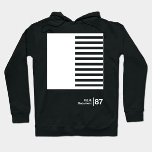 REM Document / Minimalist Style Graphic Artwork Hoodie